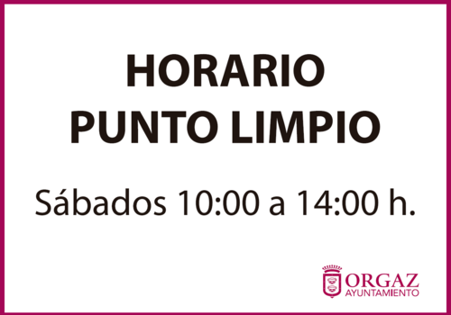 Horario Punto Limpio 