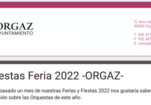 Encuesta sobre las orquestas de la Feria y Fiestas 2022