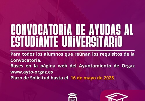 XIV AYUDAS MUNICIPALES AL ESTUDIANTE UNIVERSITARIO