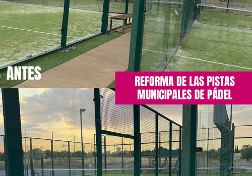 ARREGLO DE LAS PISTAS DE PÁDEL 