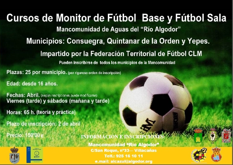 CURSO DE MONITOR DE FÚTBOL BASE Y FÚTBOL SALA