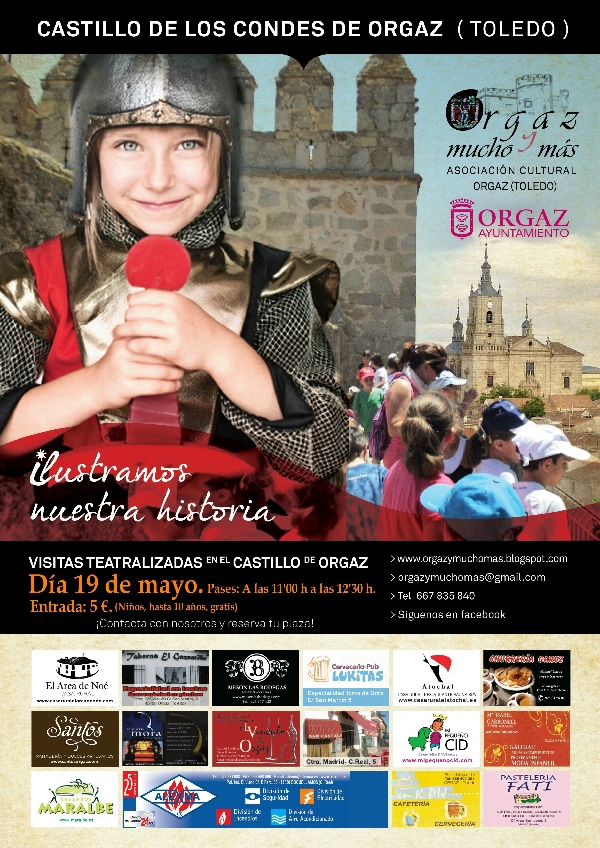 VISITAS TEATRALIZADAS AL CASTILLO DE LOS CONDES DE ORGAZ