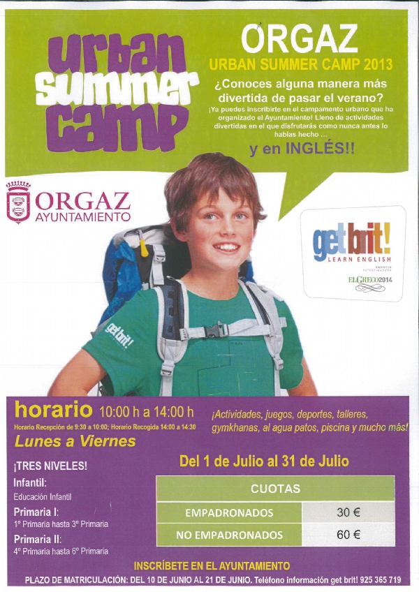 CAMPAMENTO DE VERANO