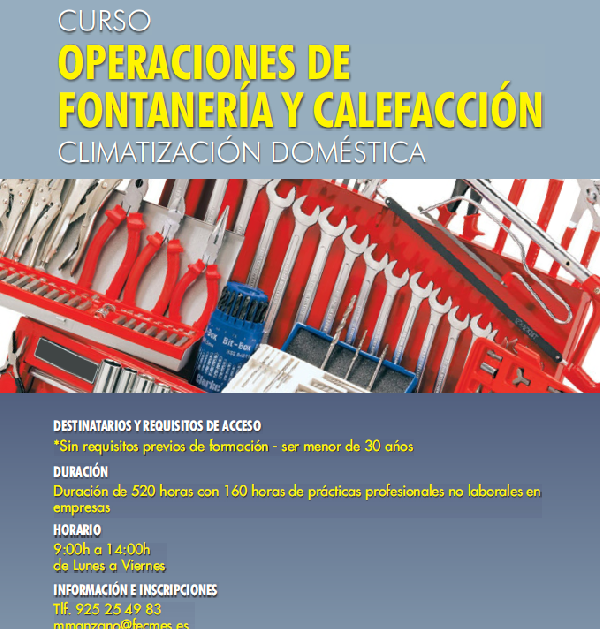 CURSO DE FONTANERÍA EN SONSECA