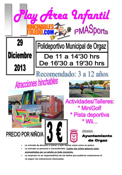 PLAY ÁREA INFANTIL, 29 DE DICIEMBRE