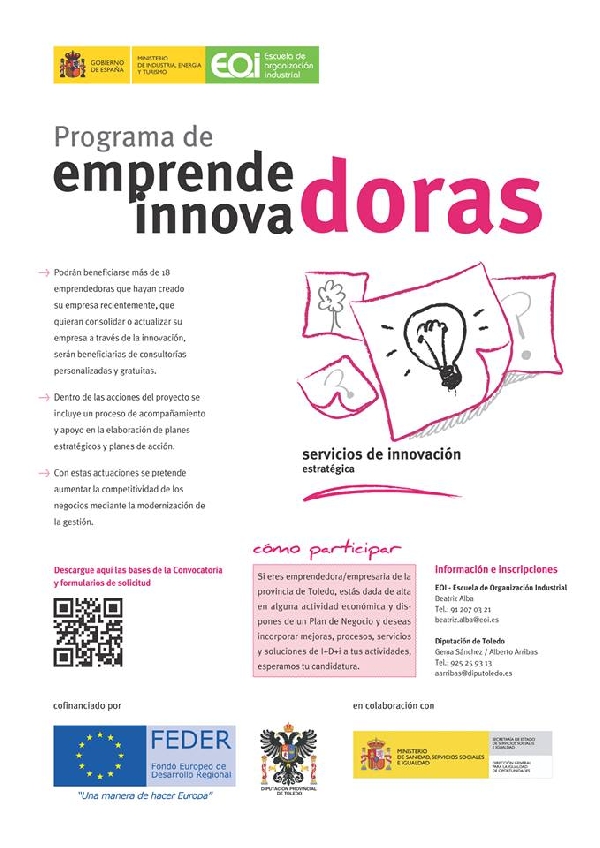 PROGRAMA EMPRENDEDORAS INNOVADORAS EN TOLEDO