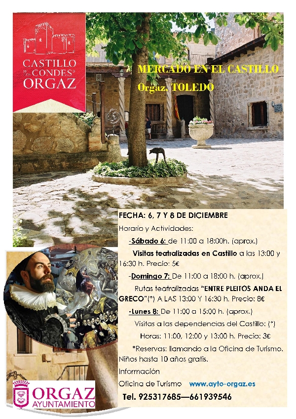 MERCADO EN EL CASTILLO. 6, 7 Y 8 DE DICIEMBRE