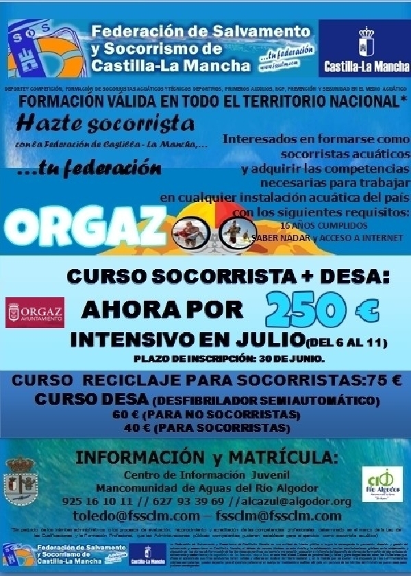 CURSO DE SOCORRISTA EN ORGAZ