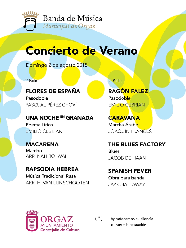 CONCIERTO DE VERANO 2 DE AGOSTO