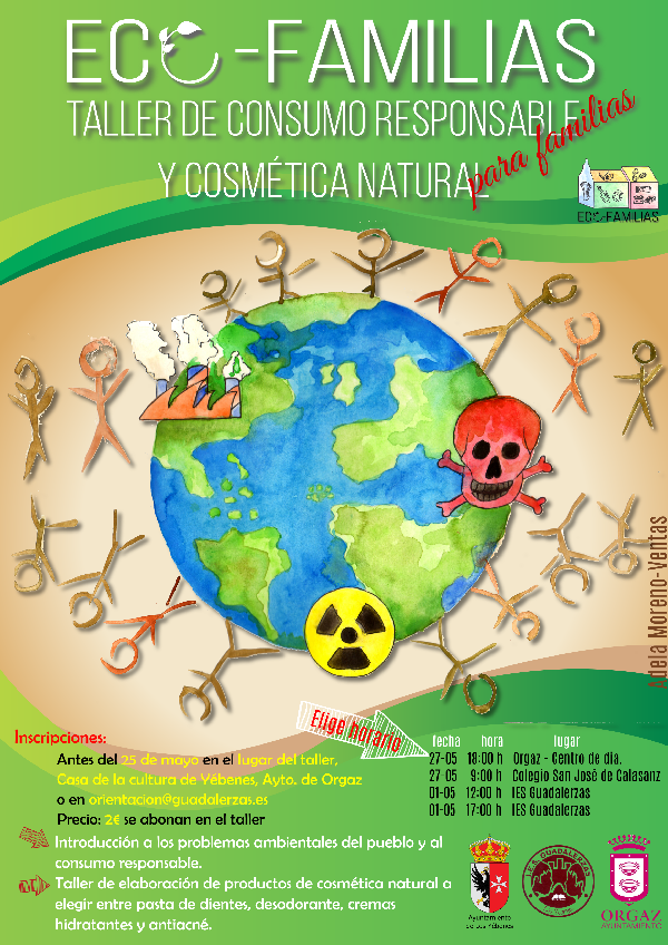 ECO-FAMILIAS. Taller de consumo responsable y cosmética natural para familias.