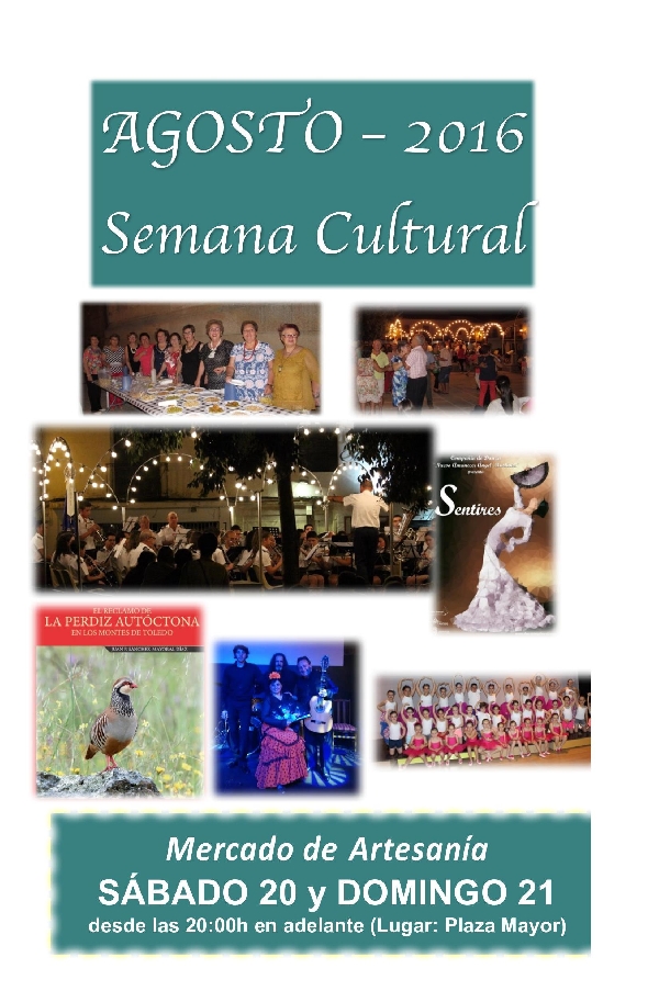 Semana Cultural Agosto 2016