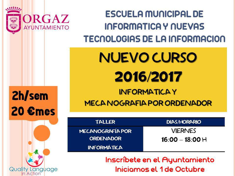 Curso de Informática y Mecanografía 2016/2017