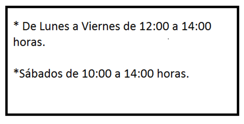 Horario Punto limpio