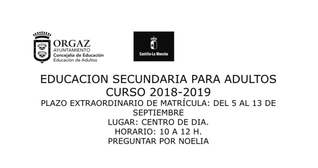 EDUCACIÓN SECUNDARIA PARA ADULTOS 