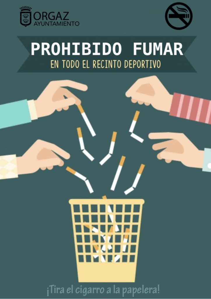 Prohibido fumar en todo el Recinto Deportivo 