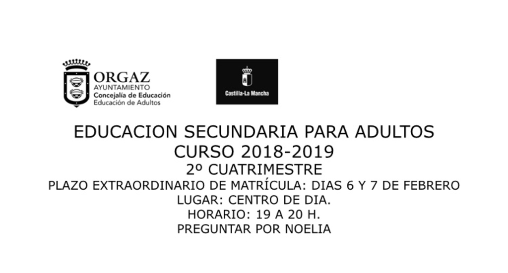 Educación Secundaria para Adultos 