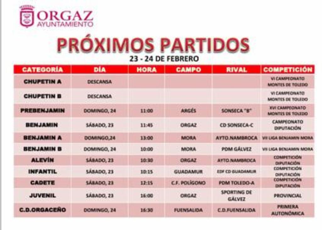 Calendario de Partidos 