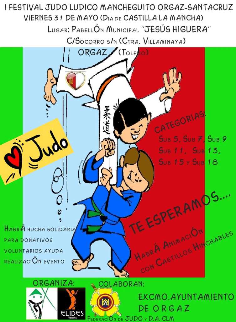 I Festival Judo Lúdico Mancheguito Orgaz-Santacruz