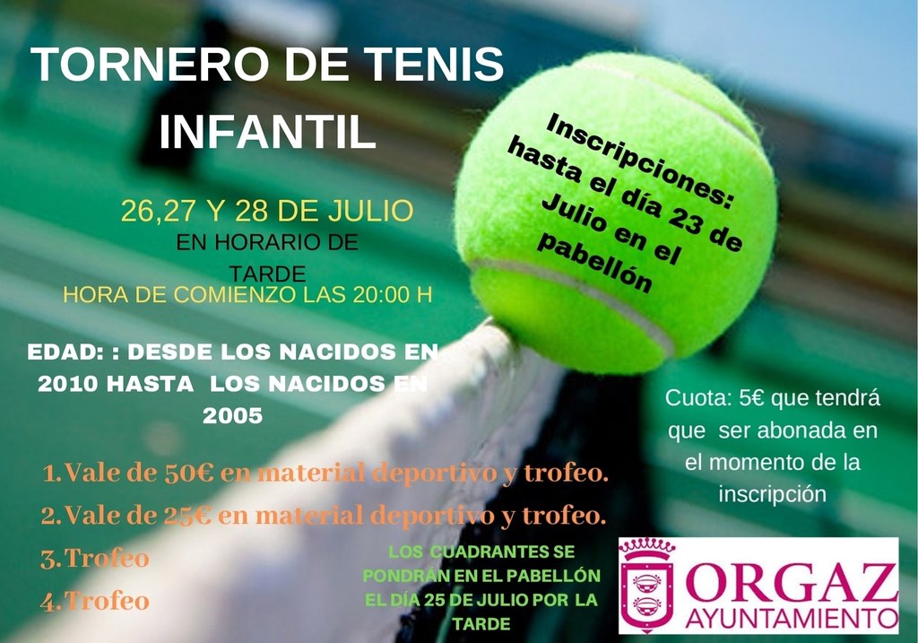 Torneo de Tenis Infantil 