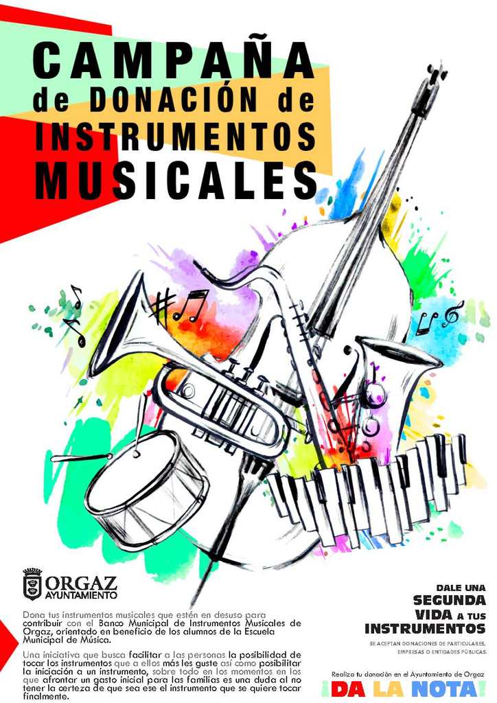 Campaña de donación de instrumentos musicales 