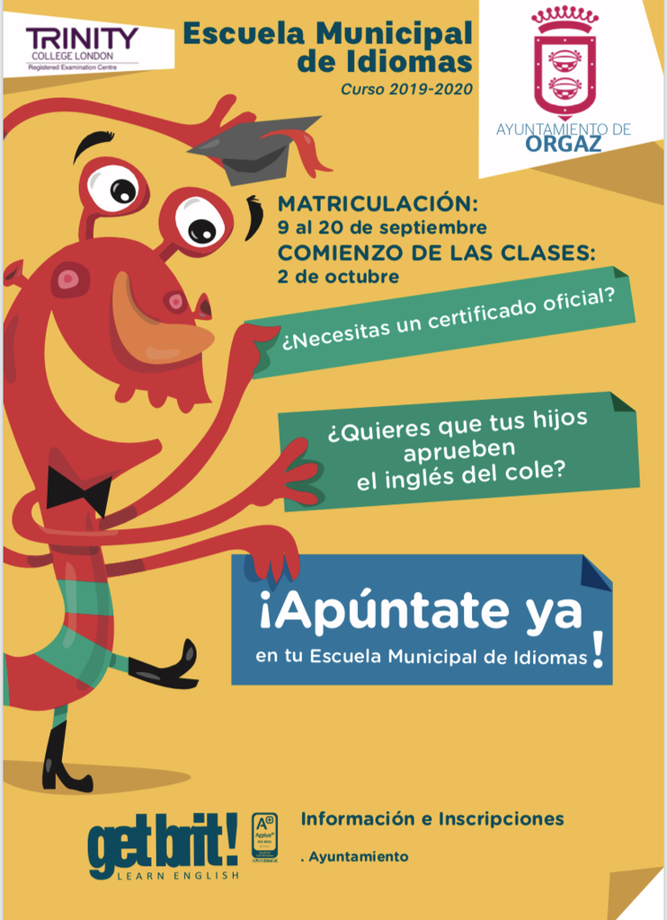 Apúntate a la Escuela Municipal de Idiomas 