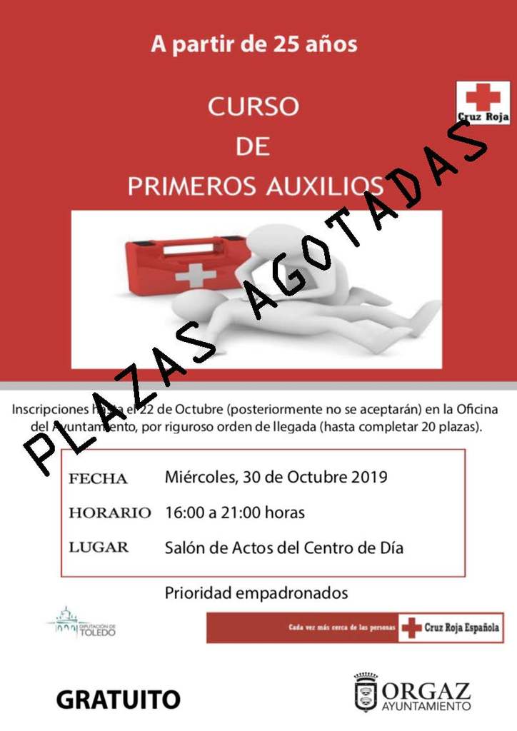 Plazas del curso agotadas 