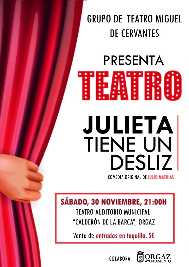 Teatro: Julieta tiene un desliz 