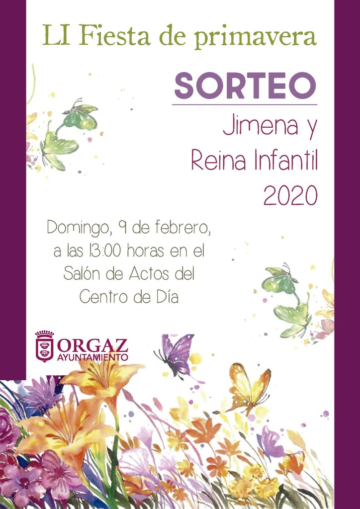 Sorteo de la Jimena y Reina Infantil de la LI Fiesta de Primavera