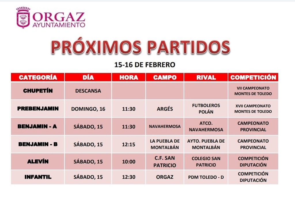 Calendario de Partidos