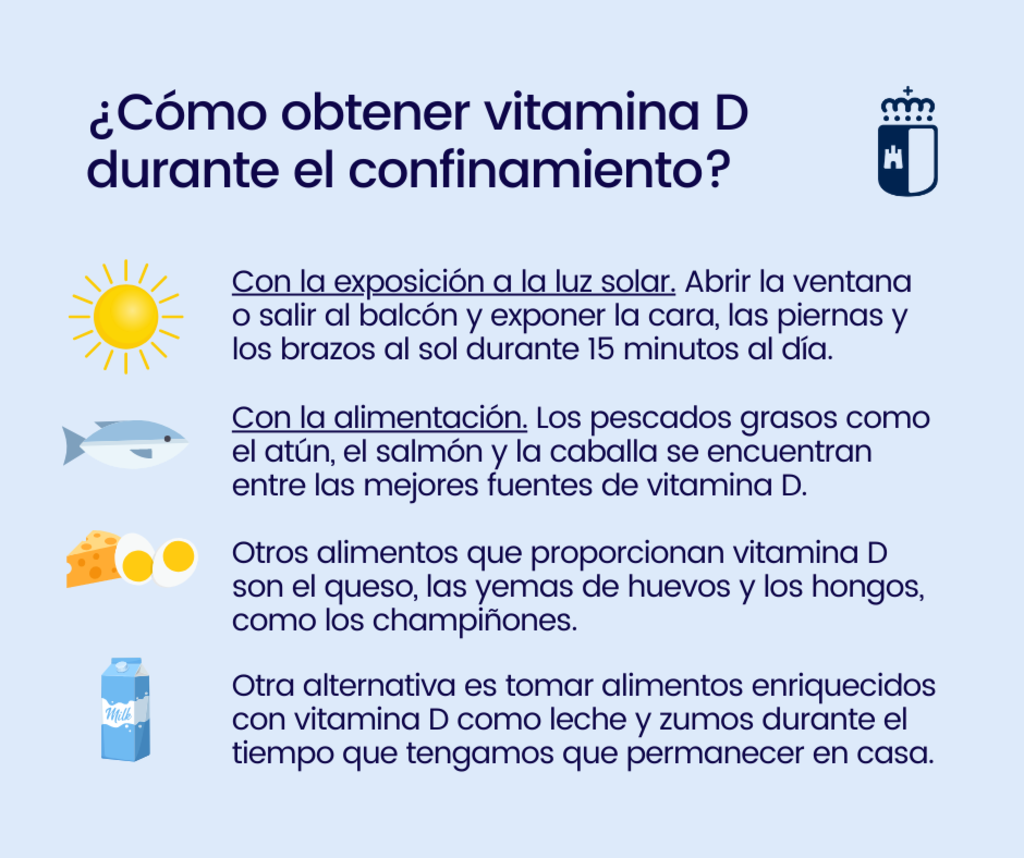 Obtener Vitamina D durante el confinamiento 