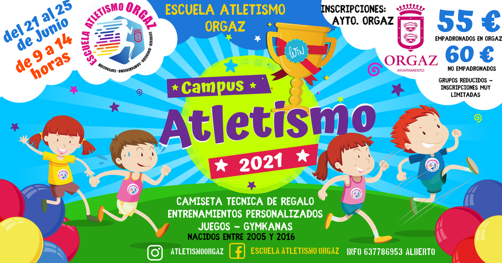 INSCRIPCIÓN CAMPUS ATLETISMO 2021 