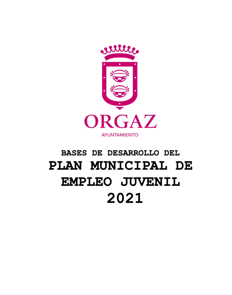 Plan Municipal de Empleo Juvenil 2021 