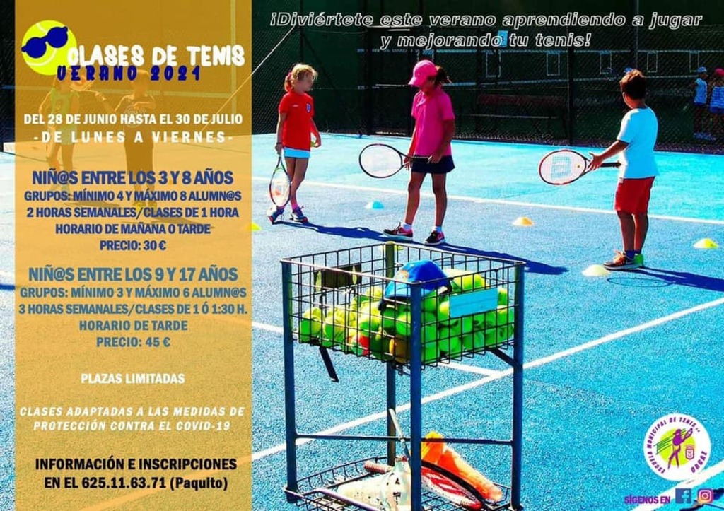 CLASES DE TENIS VERANO 2021