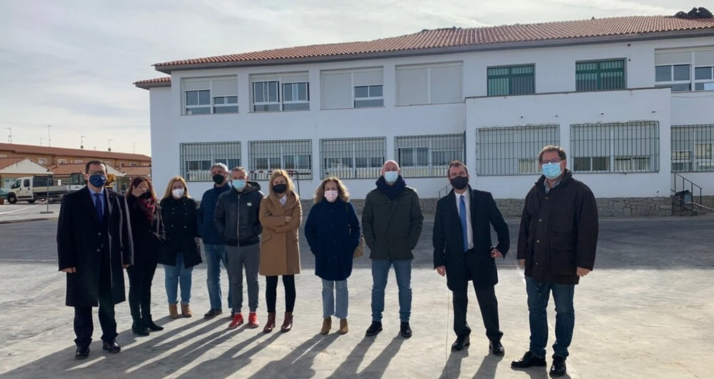 El Delegado de Educación y el Delegado de la Junta en Toledo visitan las obras del CEIP Conde de Orgaz 