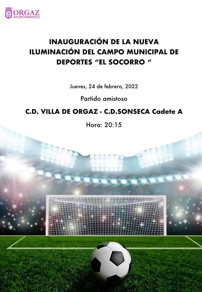 Inauguración nueva  iluminación del Campo de Deportes 