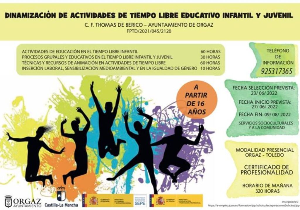 DINAMIZACIÓN DE ACTIVIDADES DE TIEMPO LIBRE EDUCATIVO INFANTIL Y JUVENIL 