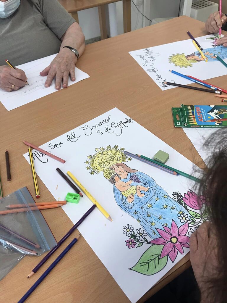 Celebración de la Virgen del Socorro en el Centro de Día 