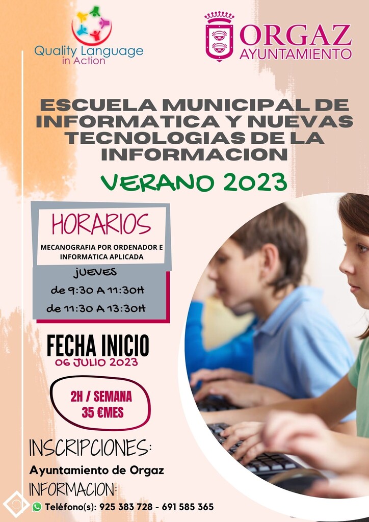 ESCUELA NUEVAS TECNOLOGÍAS VERANO 2023