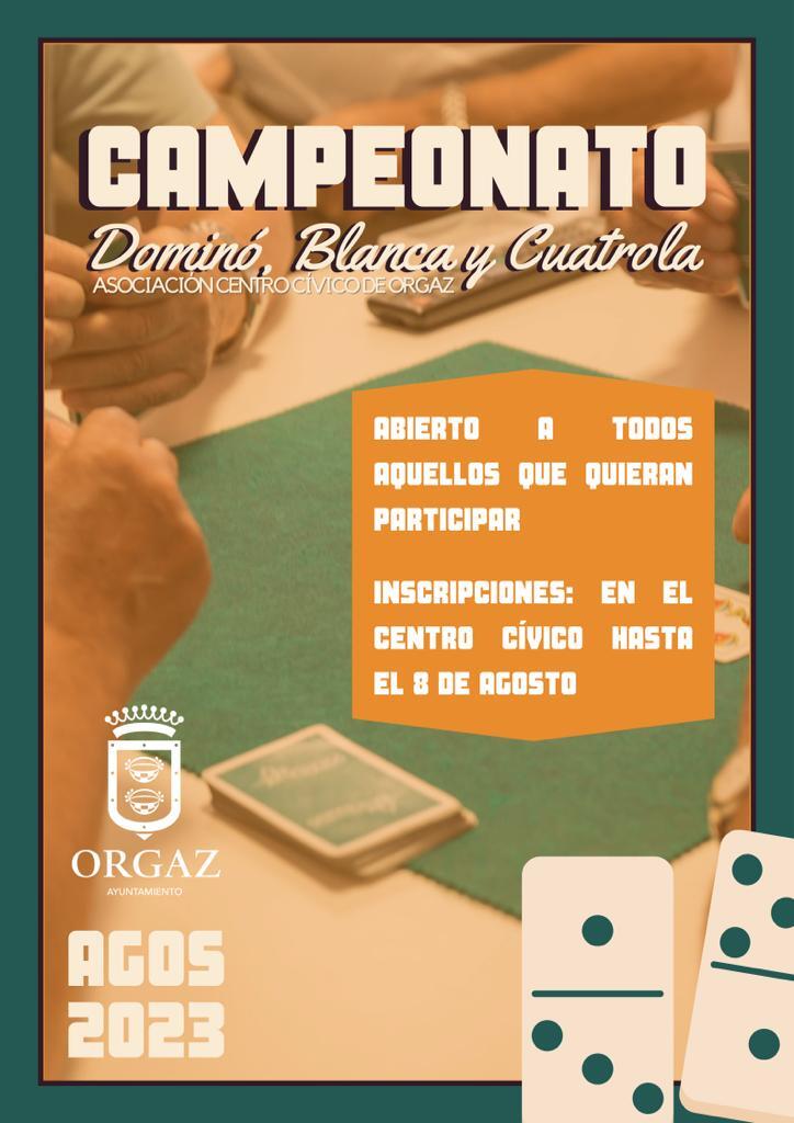 CAMPEONATO DOMINÓ, BLANCA Y CUATROLA