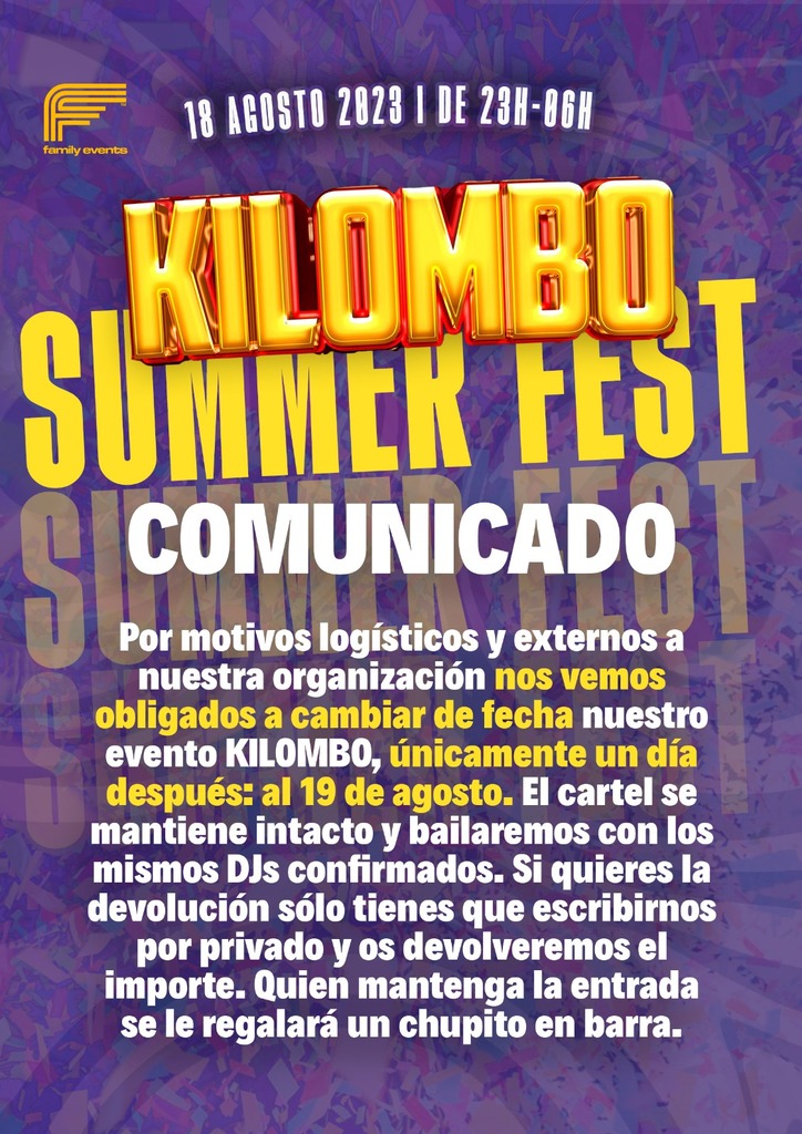 KILOMBO SUMMER FEST