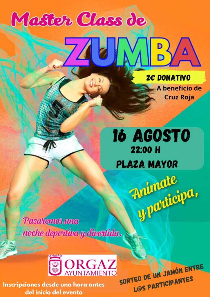 MASTERCLASS DE ZUMBA A BENEFICIO DE CRUZ ROJA