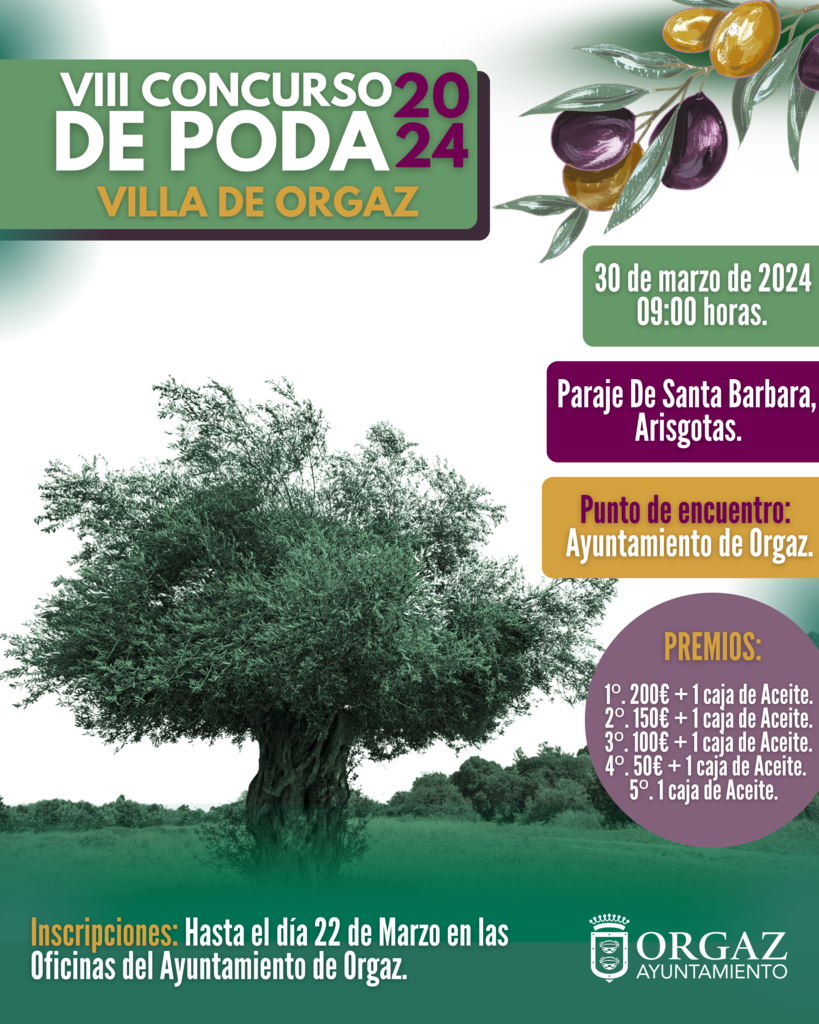 VIII CONCURSO DE PODA “Villa de Orgaz” 2024