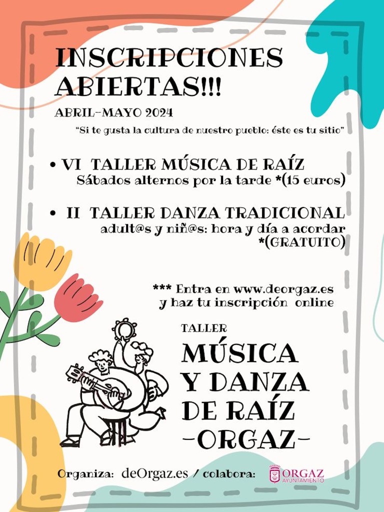 VI TALLER MÚSICA DE RAIZ YII TALLER DE DANZA