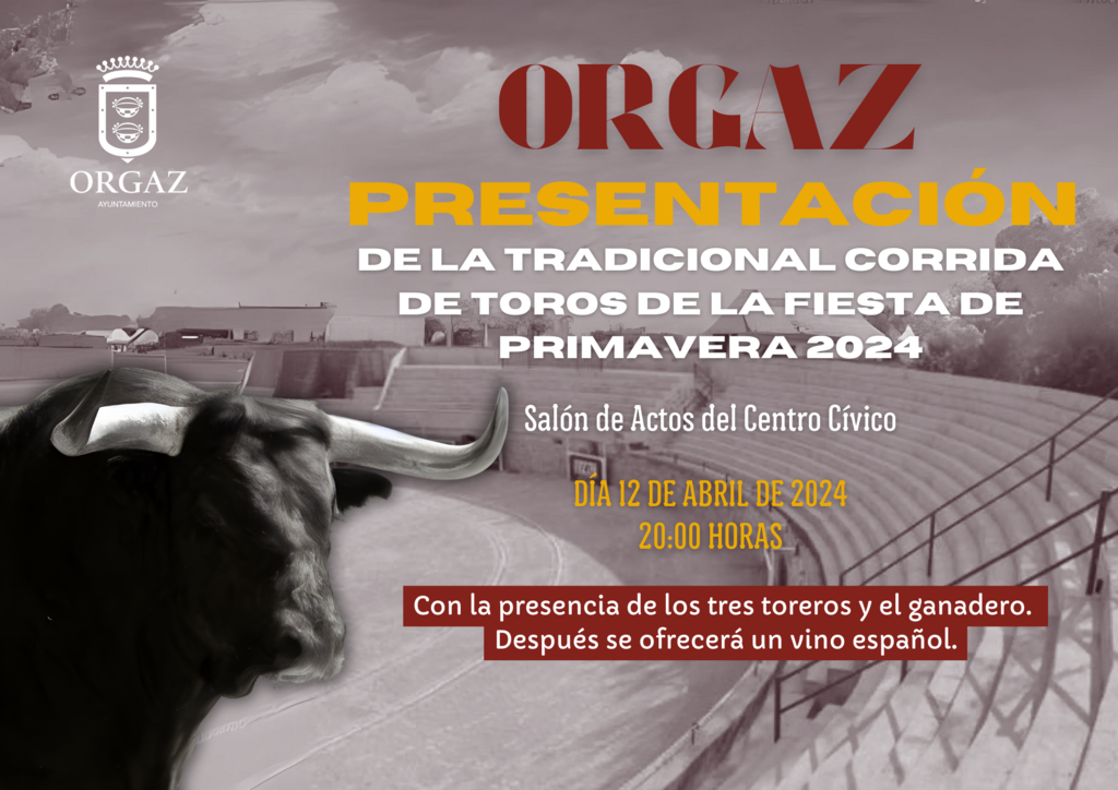 PRESENTACIÓN CARTEL CORRIDA DE TOROS FIESTA DE PRIMAVERA