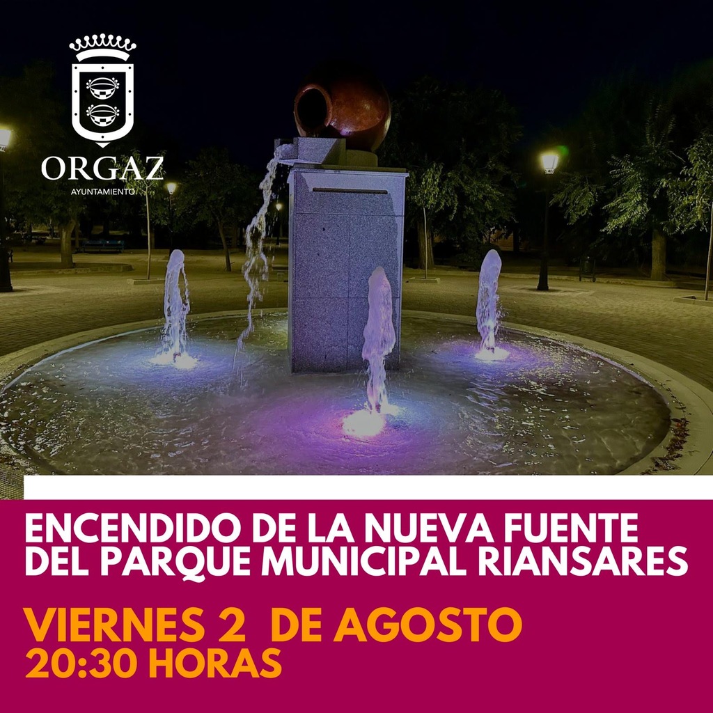 ENCENDIDO NUEVA FUENTE DEL PARQUE