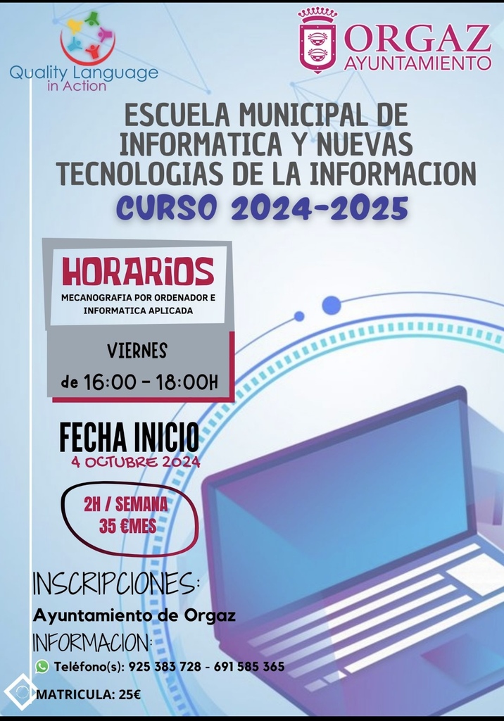 ESCUELA MUNICIPAL DE INFORMÁTICA Y NUEVAS TECNOLOGÍAS