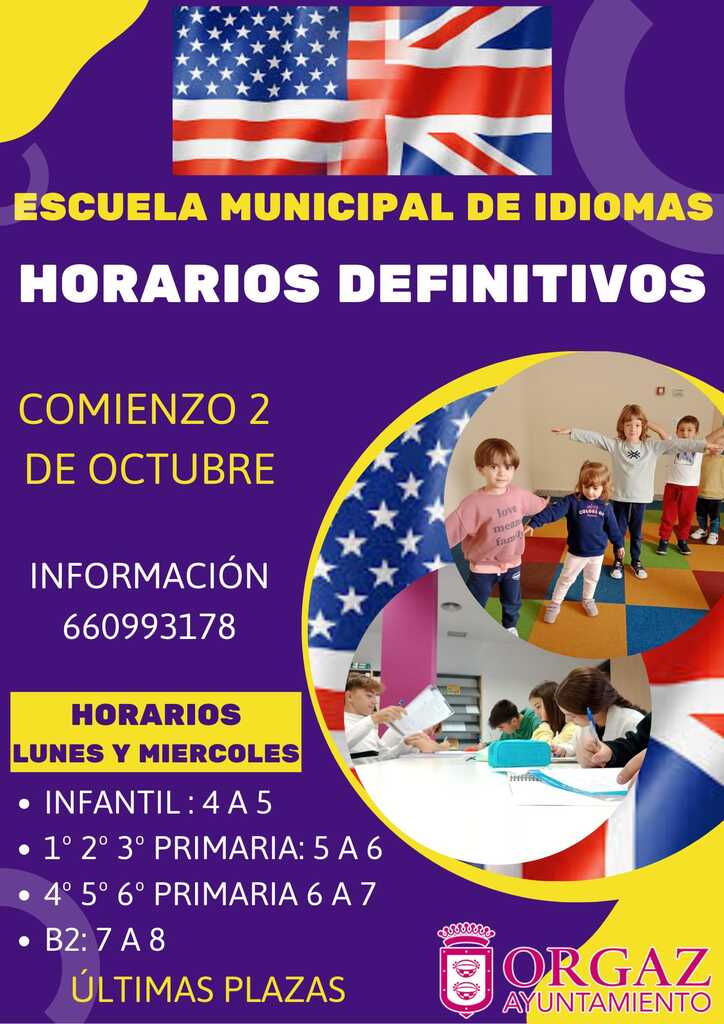 HORARIOS ESCUELA DE IDIOMAS 
