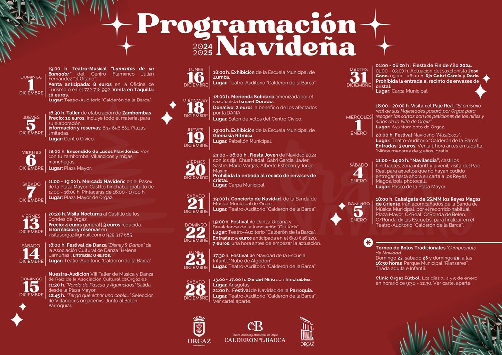 PROGRAMACIÓN NAVIDEÑA 