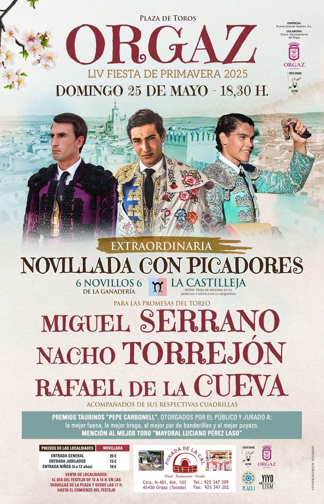 CARTEL NOVILLADA FIESTA DE PRIMAVERA 