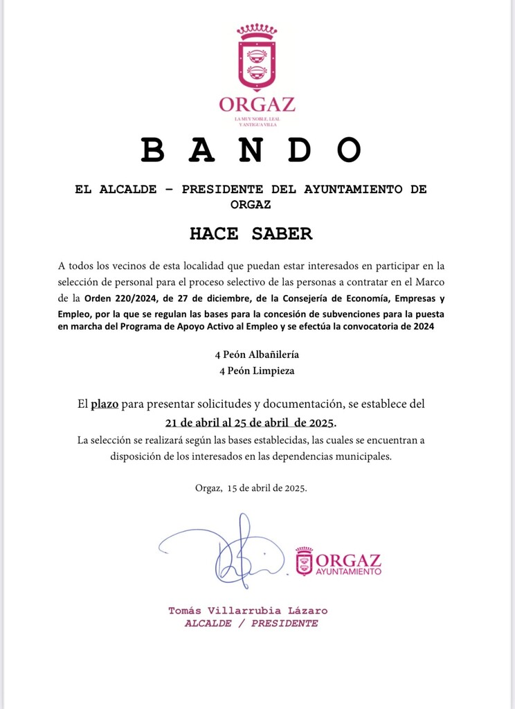NUEVAS OPORTUNIDADES DE EMPLEO
